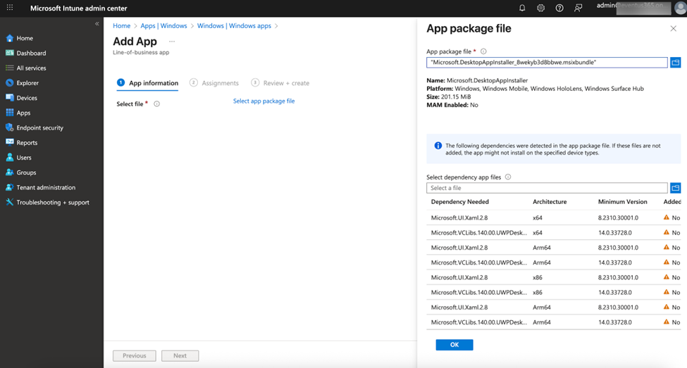 Using WinGet with Intune
